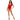 Leg Avenue Sequin Boned Bodysuit Red