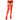 Leg Avenue Sheer Thigh Highs With Lace Tops Red  UK 8 to 14
