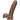 El D Perfect D FIRMSKYN Dildo de 7 pulgadas con bolas color caramelo