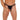Mens Black Pouch GString With Zipper