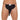 Mens Black GString With Elephant Animal Pouch