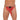 Mens Black GString With Red Elephant Animal Pouch
