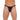 Mens Black GString With Black Pouch