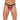 Mens Black GString With Red Pouch