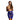 Le Desir Bliss High Waisted Blue Mini Skirt UK 6 to 14