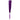 Purple Suede Flogger With Glass Handle And Crystal