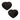 Cache-cœurs Radiance Black Heart