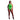 Halter Tie Neck Bodysuit Neon Green Plus Size